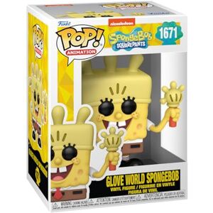Funko POP! Television: Spongebob Squarepants 25th Anniversary Spongebob with Glove Light Collectable Vinyl Figure Gift Idea Official Merchandise Toys For Kids & Adults Funko POP! Television: Spongebob Squarepants 25th Anniversary Spongebob with Glove Light Collectable Vinyl Figure Gift Idea Official Merchandise Toys For Kids & Adults