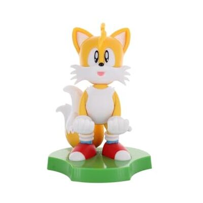 Exquisite Gaming : Holdems: SEGA Tails Earbud & Phone Holder, Cable Guys Stand, Mini Collectibles with a Twist, Classic Sonic, Licensed Figure Exquisite Gaming : Holdems: SEGA Tails Earbud & Phone Holder, Cable Guys Stand, Mini Collectibles with a Twist, Classic Sonic, Licensed Figure