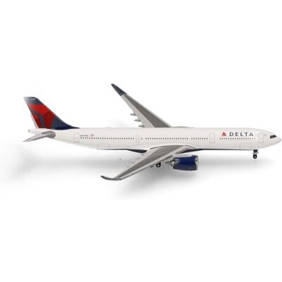 Herpa model aircraft Delta Air Lines Airbus A330-900neo, miniature in scale 1:500, collector’s item, model without stand, metal Herpa model aircraft Delta Air Lines Airbus A330-900neo, miniature in scale 1:500, collector’s item, model without stand, metal