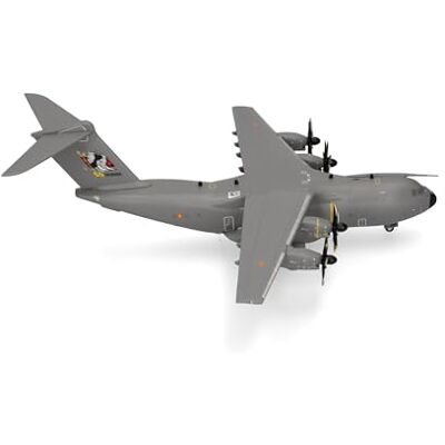 Herpa Spanish Air Force Airbus A400M Atlas (T.23) 31st Wing (ALA 31), Zaragoza 50 Aniversario, Miniature Scale 1:500, Collectable, Model without Stand, Metal Herpa Spanish Air Force Airbus A400M Atlas (T.23) 31st Wing (ALA 31), Zaragoza 50 Aniversario, Miniature Scale 1:500, Collectable, Model without Stand, Metal