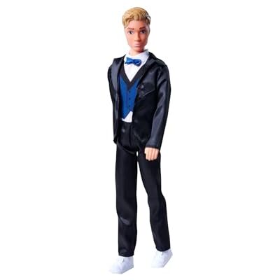 Simba 105733629 Steffi Love Kevin Charming, Toy Doll Wearing an Elegant Suit with Bow Tie and Vest, 30 cm, from 3 Years Simba 105733629 Steffi Love Kevin Charming, Toy Doll Wearing an Elegant Suit with Bow Tie and Vest, 30 cm, from 3 Years