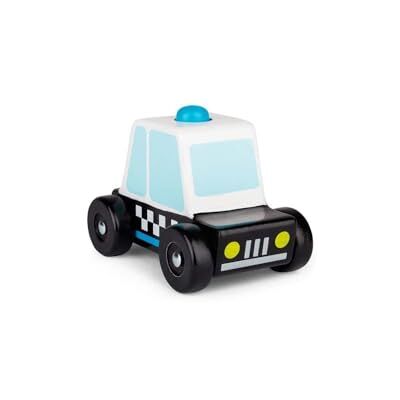 Tobar Wooden Sound and Play Police Car Vehicle with Electronic Siren Assorted Designs and Colours, 9.7 x 6.2 x 7 cm Tobar Wooden Sound and Play Police Car Vehicle with Electronic Siren Assorted Designs and Colours, 9.7 x 6.2 x 7 cm