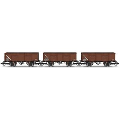 Hornby TT:120 TT6039 BR 21T Mineral wagon Triple Pack 313093 313075 313127, Brown Hornby TT:120 TT6039 BR 21T Mineral wagon Triple Pack 313093 313075 313127, Brown