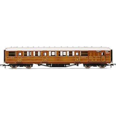 Hornby R40454 LNER Gresley Corridor Teak Coaches Brake 3rd 21437, Brown Hornby R40454 LNER Gresley Corridor Teak Coaches Brake 3rd 21437, Brown