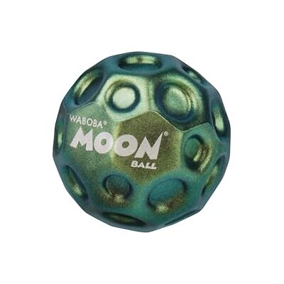 Waboba Metallic Moon Ball – Hyper Bouncy Ball with Iridescent Color-Changing Finish – Super High Bounce Outdoor & Indoor Toy for Kids, Teens & Adults – 63 mm GREEN Waboba Metallic Moon Ball – Hyper Bouncy Ball with Iridescent Color-Changing Finish – Super High Bounce Outdoor & Indoor Toy for Kids, Teens & Adults – 63 mm GREEN