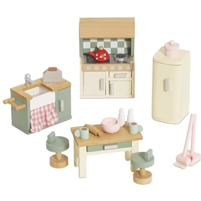 Le Toy Van Wooden Daisylane Kitchen Dolls House Accessories Play Set For Dolls Houses Dolls House Furniture Sets Suitable For Ages 3+ Le Toy Van Wooden Daisylane Kitchen Dolls House Accessories Play Set For Dolls Houses Dolls House Furniture Sets Suitable For Ages 3+