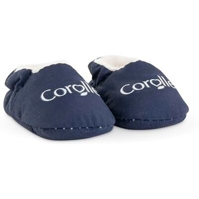 Corolle Navy Blue Slippers for Baby Doll 30 cm, from 18 Months, 9000111120 Corolle Navy Blue Slippers for Baby Doll 30 cm, from 18 Months, 9000111120