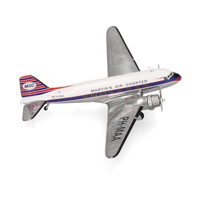 Herpa model aircraft Martin's Air Charter Douglas DC-3 PH-MAA, 1:200 scale miniature, collector’s item, model without stand, metal Herpa model aircraft Martin's Air Charter Douglas DC-3 PH-MAA, 1:200 scale miniature, collector’s item, model without stand, metal