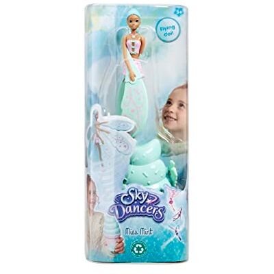 Sky Dancers : Miss Mint Pull the Cord and Watch as She Makes a Dazzling Dance Through Mid-Air! Flying Doll Toy No Batteries Required Gift For Ages 5+ Sky Dancers : Miss Mint Pull the Cord and Watch as She Makes a Dazzling Dance Through Mid-Air! Flying Doll Toy No Batteries Required Gift For Ages 5+