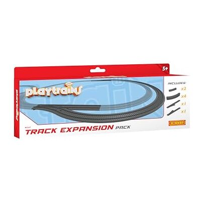 Hornby Playtrains R9367 Track Expansion Pack, for Ages 5-8, Includes Full Curve, Half Curve, and Point Tracks, OO Gauge Hornby Playtrains R9367 Track Expansion Pack, for Ages 5-8, Includes Full Curve, Half Curve, and Point Tracks, OO Gauge