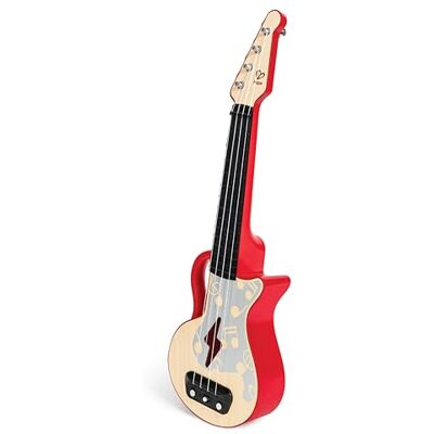 Hape Learn with Lights Ukulele-Red Electric with Tunable Strings & Guiding Lights Ukulele for Kids 3 Years and Up Hape Learn with Lights Ukulele-Red Electric with Tunable Strings & Guiding Lights Ukulele for Kids 3 Years and Up