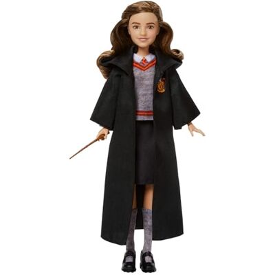 Mattel Harry Potter Toys, Hermione Granger Fashion Doll in Removable Signature Hogwarts Uniform With Wand Accessory, Inspired By The Movie, JGM19 Mattel Harry Potter Toys, Hermione Granger Fashion Doll in Removable Signature Hogwarts Uniform With Wand Accessory, Inspired By The Movie, JGM19