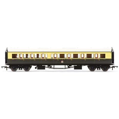 Hornby R40468 GWR Collet Coaches Corridor Composite RH 6522 Coach, Brown/Cream Hornby R40468 GWR Collet Coaches Corridor Composite RH 6522 Coach, Brown/Cream