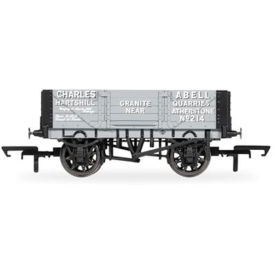 Hornby R60294 Charles Abell 4 Plank Wagon No214, Grey Hornby R60294 Charles Abell 4 Plank Wagon No214, Grey