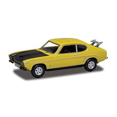 Corgi VA13319 Ford Capri MkI 3.0 GXL Daytona Yellow Diecast Model Car Richard Hammond's The Smallest Cog 1:43 Scale, Detailed Die-Cast Construction, Pre-Built Car Models Corgi VA13319 Ford Capri MkI 3.0 GXL Daytona Yellow Diecast Model Car Richard Hammond's The Smallest Cog 1:43 Scale, Detailed Die-Cast Construction, Pre-Built Car Models