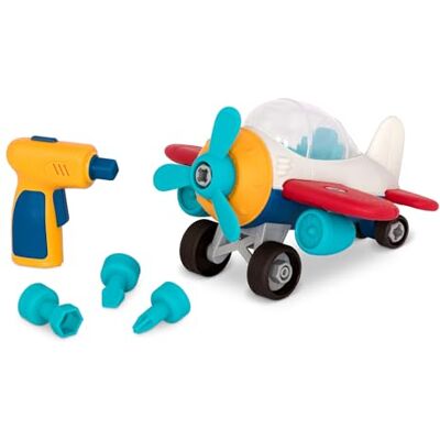 Battat Wonder Wheels Airplane Toy Plane with Drill Toy, Plane, Vehicles Battat Wonder Wheels Airplane Toy Plane with Drill Toy, Plane, Vehicles