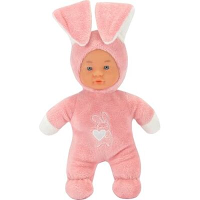 Simba 105010514 Laura Funny Bunny Soft Body Doll in Rabbit Outfit, Ears Stand Up with Pressure on the Stomach, 24 cm, from 12 Months Simba 105010514 Laura Funny Bunny Soft Body Doll in Rabbit Outfit, Ears Stand Up with Pressure on the Stomach, 24 cm, from 12 Months