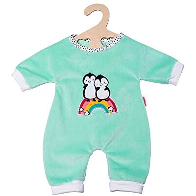 Heless 1181 Romper for Dolls in Penguin Polka Dot Design, Made of Soft Velour Embroidery, Size 28 35 cm Heless 1181 Romper for Dolls in Penguin Polka Dot Design, Made of Soft Velour Embroidery, Size 28 35 cm