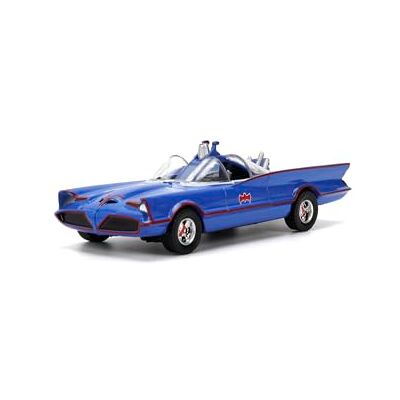 Jada Toys Batman 1966 Batmobile 1:32 Classic TV Series Model Car, Die-Cast, Freewheel, with Opening Doors Jada Toys Batman 1966 Batmobile 1:32 Classic TV Series Model Car, Die-Cast, Freewheel, with Opening Doors