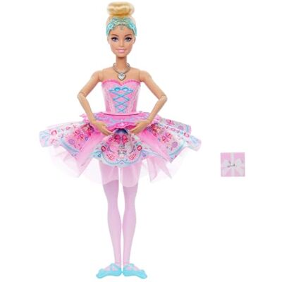 Barbie in the Nutcracker Dolls with Surprise Tutu Transformation Feature, Ombre Tutu, Heart Locket Necklace Accessory & Gift Box, JLW53 Barbie in the Nutcracker Dolls with Surprise Tutu Transformation Feature, Ombre Tutu, Heart Locket Necklace Accessory & Gift Box, JLW53