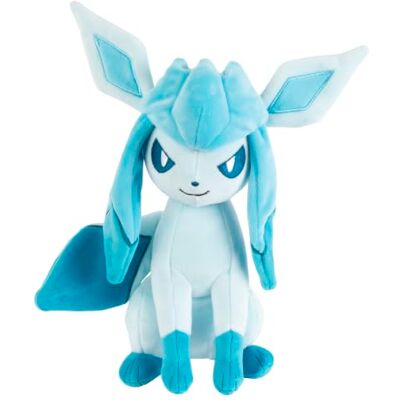 Jazwares Pokémon Glaceon Plush 8-Inch Soft Plush with Authentic Details Jazwares Pokémon Glaceon Plush 8-Inch Soft Plush with Authentic Details