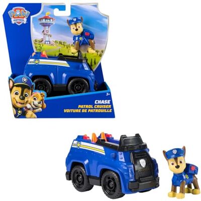 Paw Patrol , Chase’s Patrol Cruiser, Toy Car with Collectible Action Figure, Sustainably Minded Kids’ Toys for Boys & Girls Aged 3 and Up Paw Patrol , Chase’s Patrol Cruiser, Toy Car with Collectible Action Figure, Sustainably Minded Kids’ Toys for Boys & Girls Aged 3 and Up