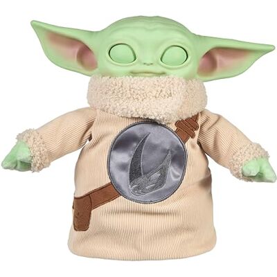 Mattel Star Wars The Mandalorian & Grogu Movie Pick-Me-Up Grogu 11-inch Tall Feature Plush with opening eyes Vinyl Head Soft Plush Body and Hands, JKN44 Mattel Star Wars The Mandalorian & Grogu Movie Pick-Me-Up Grogu 11-inch Tall Feature Plush with opening eyes Vinyl Head Soft Plush Body and Hands, JKN44