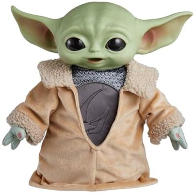 Mattel Star Wars Din Grogu Plush Toy, 11-inch Soft Doll with Hard Head & Bean-Filled Base, Inspired by Star Wars: The Mandalorian Season 3, HPG49 Mattel Star Wars Din Grogu Plush Toy, 11-inch Soft Doll with Hard Head & Bean-Filled Base, Inspired by Star Wars: The Mandalorian Season 3, HPG49