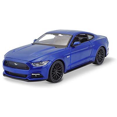 Bauer Spielwaren Maisto Ford Mustang GT (2015) Model Car 1:24 Scale Moving Doors and Bonnet 20 cm Blue (531508B) Bauer Spielwaren Maisto Ford Mustang GT (2015) Model Car 1:24 Scale Moving Doors and Bonnet 20 cm Blue (531508B)