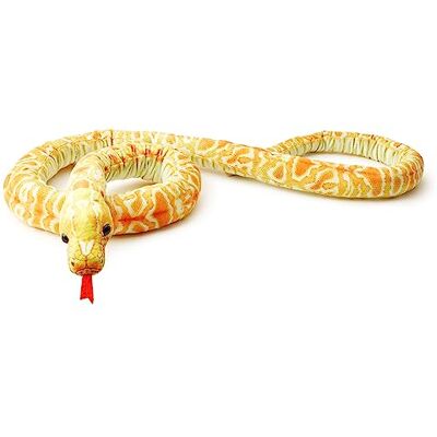 Zappi Co Kids Stuffed Soft Cuddly Plush Snake Toy Part of Safari Animals Collection: Realistic and Lifelike, Perfect for Kids (180 cm Length)(Yellow Corn Snake) Zappi Co Kids Stuffed Soft Cuddly Plush Snake Toy Part of Safari Animals Collection: Realistic and Lifelike, Perfect for Kids (180 cm Length)(Yellow Corn Snake)