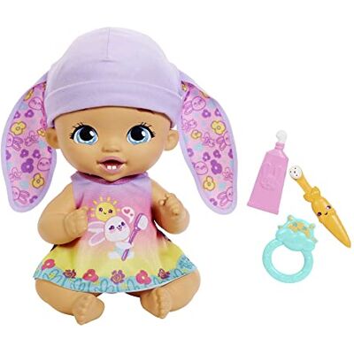 Mattel My Garden Baby Brush & Smile Little Bunny Baby Doll (12-in) with 3 Accessories and 2-in-1 Outfit, Pink Hat, Great Gift for Kids Ages 2Y+ Mattel My Garden Baby Brush & Smile Little Bunny Baby Doll (12-in) with 3 Accessories and 2-in-1 Outfit, Pink Hat, Great Gift for Kids Ages 2Y+