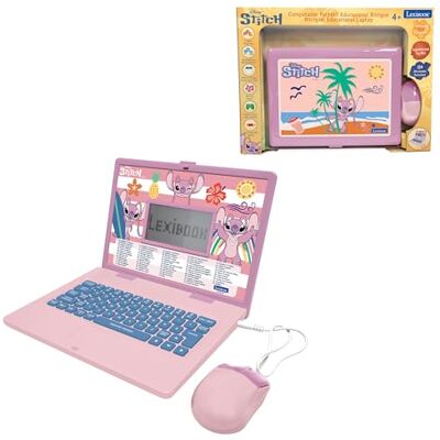 LEXIBOOK , Disney Stitch, Angel, Educational Laptop for Kids, 124 Activities, Bilingual English-Portuguese, Mathematics, Logic, Typing & Music, Realistic Keyboard and Mouse, Sleek Design, JC598D1i4 LEXIBOOK , Disney Stitch, Angel, Educational Laptop for Kids, 124 Activities, Bilingual English-Portuguese, Mathematics, Logic, Typing & Music, Realistic Keyboard and Mouse, Sleek Design, JC598D1i4