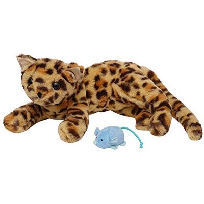 Manhattan Toy Loki Leopard Stuffed Animal Cat Front Paws and Magnetic Mouse Toy Manhattan Toy Loki Leopard Stuffed Animal Cat Front Paws and Magnetic Mouse Toy