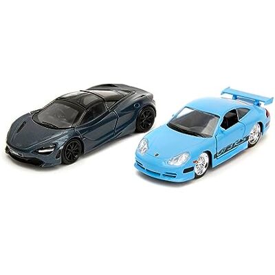 Jada Toys Fast and Furious Cars (Set of 2) Brian's Porsche 911 GT3 RS & Shaw's McLaren 720S 2017-2 Legacy Series Model Cars with Opening Doors, 1:32, 19cm, Ages 8+, Wave 1, Set 2 Jada Toys Fast and Furious Cars (Set of 2) Brian's Porsche 911 GT3 RS & Shaw's McLaren 720S 2017-2 Legacy Series Model Cars with Opening Doors, 1:32, 19cm, Ages 8+, Wave 1, Set 2