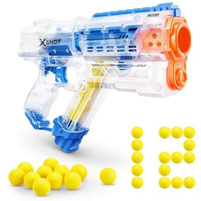 XSHOT Chaos Meteor Blaster Pack with 12 Rounds by ZURU, Dart Blaster Outdoor Toy Guns with Easy Reload & Rapid Speed for Boys, Kids and Adults aged 14+ XSHOT Chaos Meteor Blaster Pack with 12 Rounds by ZURU, Dart Blaster Outdoor Toy Guns with Easy Reload & Rapid Speed for Boys, Kids and Adults aged 14+