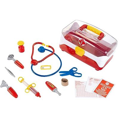 Theo Klein 4685 Doctor's Case , big Suitcase with lots of instruments Including Stethoscope , syringe , Thermometer and many more Toys for Children Aged 3 and over, Multi Colored Theo Klein 4685 Doctor's Case , big Suitcase with lots of instruments Including Stethoscope , syringe , Thermometer and many more Toys for Children Aged 3 and over, Multi Colored