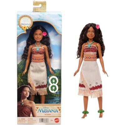 Mattel Disney Toys, Moana Doll with Removable Fashion, Wavy Hair & 4 Accessories, Posable & Collectible, Inspired by Live Action Movie, JLP16 Mattel Disney Toys, Moana Doll with Removable Fashion, Wavy Hair & 4 Accessories, Posable & Collectible, Inspired by Live Action Movie, JLP16