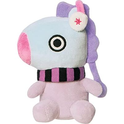 AURORA , 61493, BT21 Official Merchandise MANG Winter, Soft Toy, Purple and blue AURORA , 61493, BT21 Official Merchandise MANG Winter, Soft Toy, Purple and blue