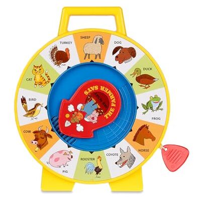Basic Fun Fisher Price Classics See 'n Say Farmer Says Toy Educational Talking Animal Wheel with Sounds Retro Preschool Toy for Toddlers 18 months + Basic Fun Fisher Price Classics See 'n Say Farmer Says Toy Educational Talking Animal Wheel with Sounds Retro Preschool Toy for Toddlers 18 months +