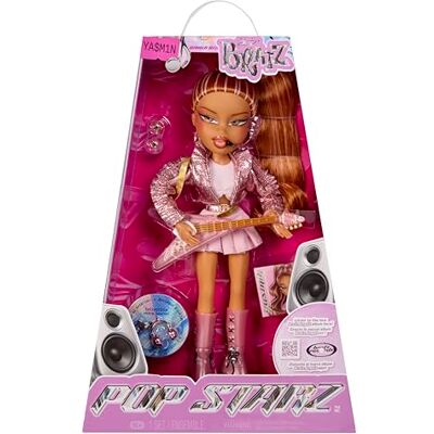 Bratz Pop Starz Yasmin Fashion Doll with Collectable Charm, Outfit and Music Accessories Bratz Pop Starz Yasmin Fashion Doll with Collectable Charm, Outfit and Music Accessories