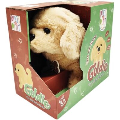 Pugs At Play Goldie Walking Dog Interactive Plush Toy – Soft Electronic Animal That Moves and Makes Sounds, for Toddlers and Kids Pugs At Play Goldie Walking Dog Interactive Plush Toy – Soft Electronic Animal That Moves and Makes Sounds, for Toddlers and Kids