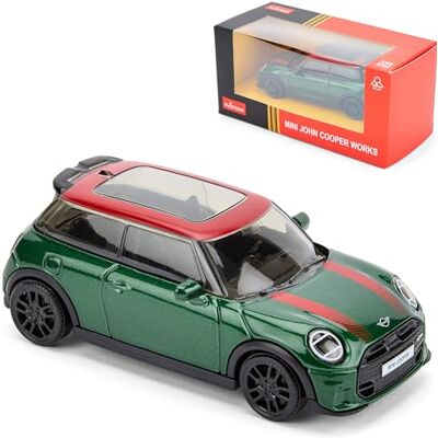CMJ Mini John Cooper Works 1:43 Scale Die-Cast Model Car Green Detailed Collectors Edition Diecast Official Licensed Product CMJ Mini John Cooper Works 1:43 Scale Die-Cast Model Car Green Detailed Collectors Edition Diecast Official Licensed Product