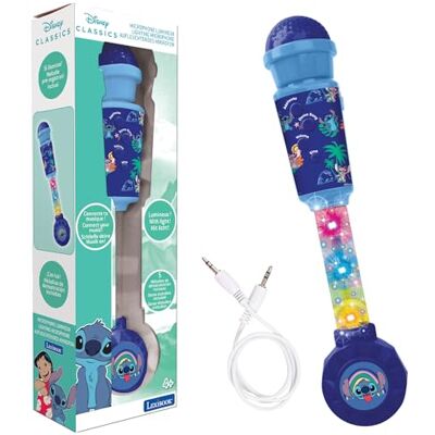LEXIBOOK , Disney Stitch, Luminous Microphone for children, Musical Toy, Built-in speaker, Light effects, Aux-in socket, Blue, MIC90D LEXIBOOK , Disney Stitch, Luminous Microphone for children, Musical Toy, Built-in speaker, Light effects, Aux-in socket, Blue, MIC90D