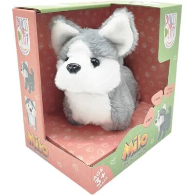Pugs At Play Milo Walking Dog With Color Box Interactive Plush Toy – Soft Electronic Animal That Moves and Makes Sounds, for Toddlers and Kids Pugs At Play Milo Walking Dog With Color Box Interactive Plush Toy – Soft Electronic Animal That Moves and Makes Sounds, for Toddlers and Kids