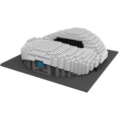 FOCO Officially Licensed Olympique de Marseille Orange Velodrome BRXLZ Mini Stadium 3D Bricks Construction Toy Model FOCO Officially Licensed Olympique de Marseille Orange Velodrome BRXLZ Mini Stadium 3D Bricks Construction Toy Model