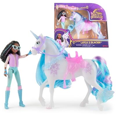 Unicorn Academy , Layla & Glacier Power of Friendship Set, Easter Gifts Idea, Dolls & Unicorn Toys, Includes Translucent Saddle & 2 Power Accessories, Metallic Unicorn Academy , Layla & Glacier Power of Friendship Set, Easter Gifts Idea, Dolls & Unicorn Toys, Includes Translucent Saddle & 2 Power Accessories, Metallic