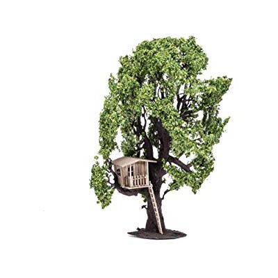 Hornby R7224 Tree (with Tree House) for Model Railway OO Gauge, Model Train Accessories for Adding Scenery, Dioramas, Woodland, Buildings and More, Model Making Kits 1:76 Scale Model Accessory Hornby R7224 Tree (with Tree House) for Model Railway OO Gauge, Model Train Accessories for Adding Scenery, Dioramas, Woodland, Buildings and More, Model Making Kits 1:76 Scale Model Accessory