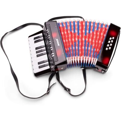 New Classic Toys Accordion with Music Book for Toddlers 3 Years Old Boys and Girls Baby Gifts, Kids Musical Instruments for Childrens Three Year Old, Black New Classic Toys Accordion with Music Book for Toddlers 3 Years Old Boys and Girls Baby Gifts, Kids Musical Instruments for Childrens Three Year Old, Black