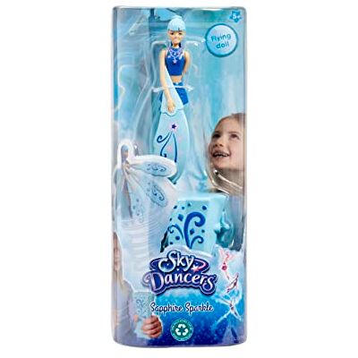 Sky Dancers : Sapphire Sparkle, Watch Your Make a Dazzling Dance Through Mid-Air, Flying Doll Toy, No Batteries Required, Gift for Ages 5+ Sky Dancers : Sapphire Sparkle, Watch Your Make a Dazzling Dance Through Mid-Air, Flying Doll Toy, No Batteries Required, Gift for Ages 5+