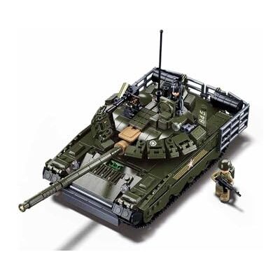Sluban T-80BVMS Military Tank Building Set, 1/35 Scale Model, 798 Pieces, Ages 10-16, 2-in-1 Design, M38-B1178 Sluban T-80BVMS Military Tank Building Set, 1/35 Scale Model, 798 Pieces, Ages 10-16, 2-in-1 Design, M38-B1178